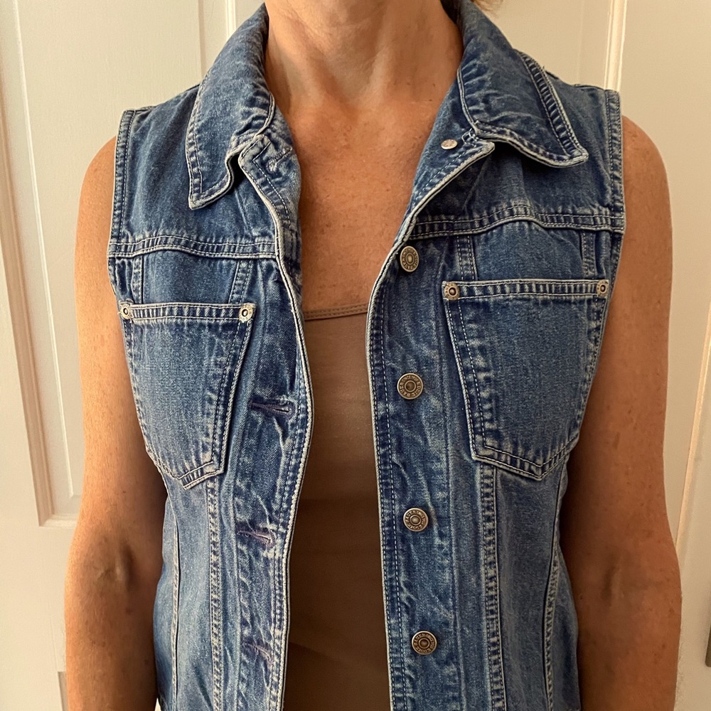 Vintage denim vest